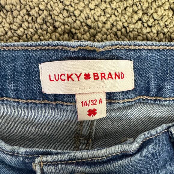 Lucky Brand Bridgette High Rise Skinny Frayed Jeans US Women's 14/32 - Picture 3 of 7